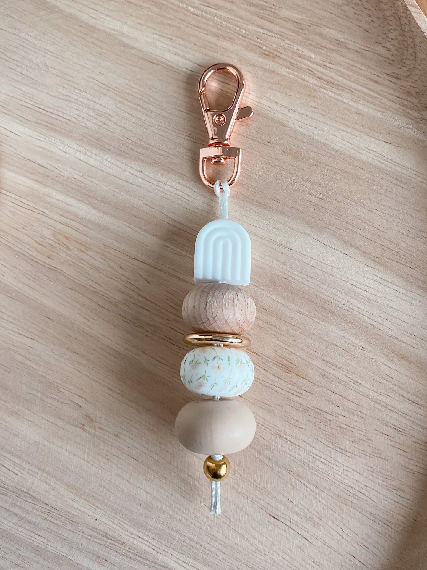 Boho Rainbow Single Keychain