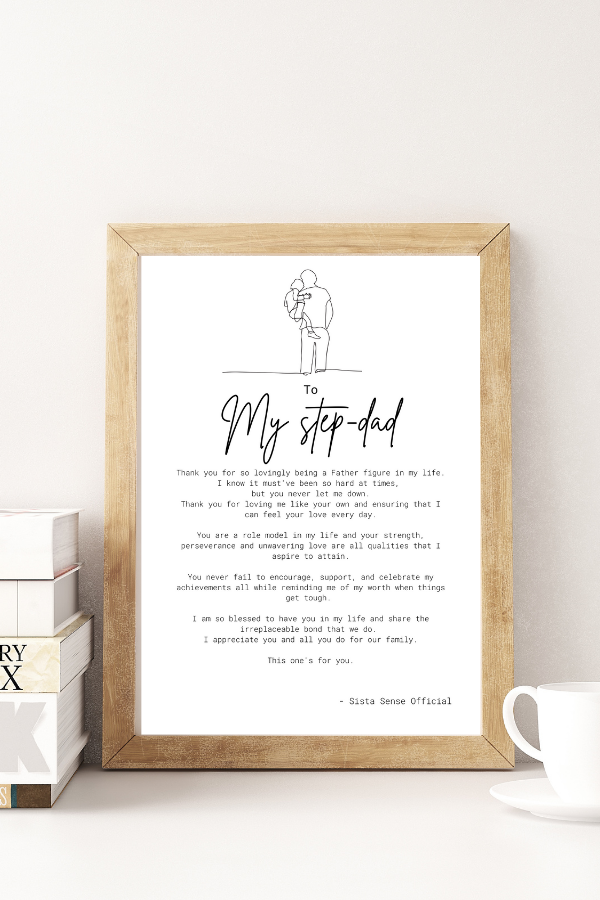 Step Dad Letter Print – The Soul Collective