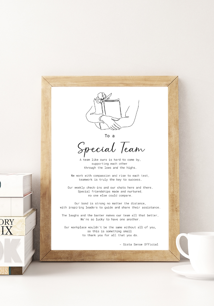 Printable Team Letters To a Special Team Letter Print – The Soul Collective